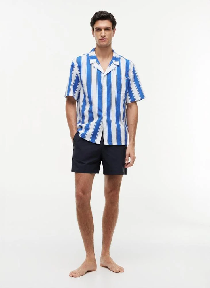 TOMMY HILFIGER  Essential Print Bowling Shirt for Men | Best Price UAE